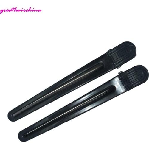 Durable red 12pcs Pro Salon Hairdressing Tools Duck Mouth Hairdresser Hair Clip Clips Hair Hairdressing Sectioning Clamp