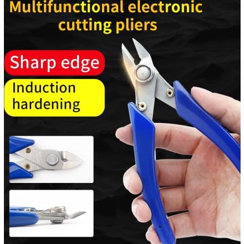 LUXIANZI 170 Diagonal Pliers Electrical Wire Cable Cutters Side Snips Flush Stainless Steel Nipper Multi Functional Hand Tool