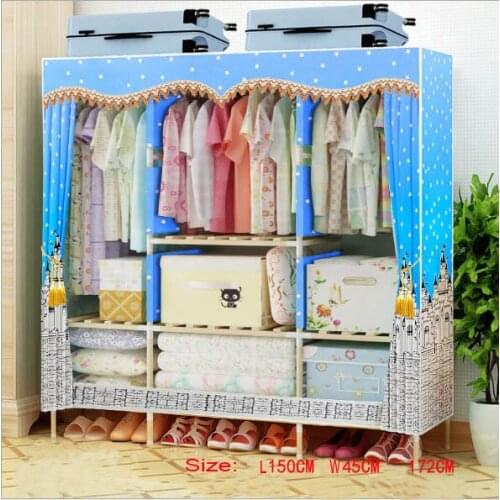 Factory Price Solid Wood Wardrobe Closet length 150 cm