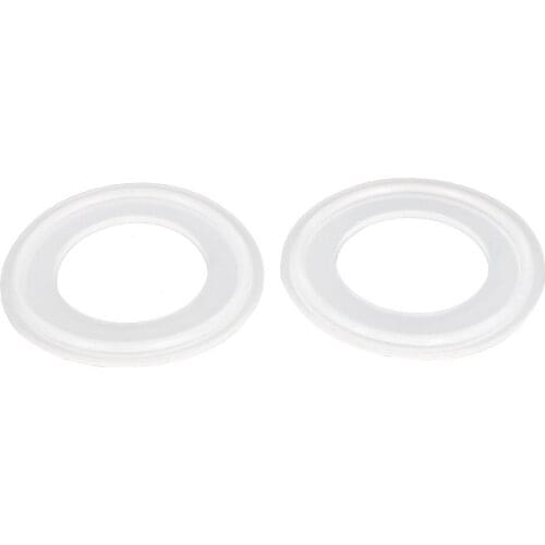 32mm Silicone Gasket 2pcs for 1.5 Tri Clamp Sanitary Pipe Fittings Ferrules
