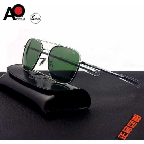 Aviation Sunglasses Men women 2020 uv400 American Army Military Optical AO Sun Glasses pilot rectangle Oculos de sol masculino