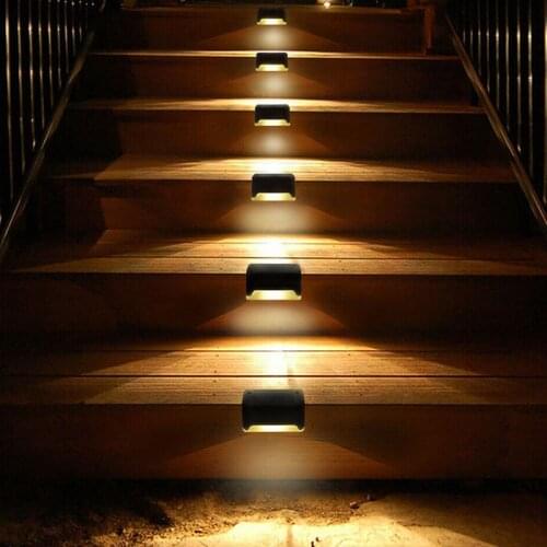 Solar Stair Light Solar Stair Light Outdoor Waterproof Fence Light Decoration Garden Passage Courtyard Terrace Night Light