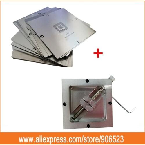 Complete 230pcs/set 90*90 BGA stencils for reballing station templates with Hand Grip or Diagonal reballing station