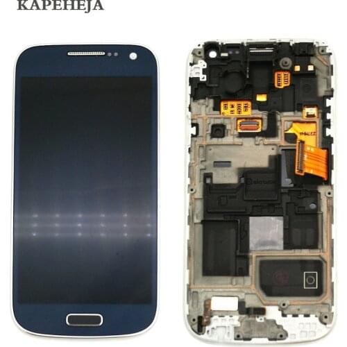 Super AMOLED LCD Display For Samsung Galaxy S4 mini I9190 I9192 I9195 LCD Display Touch Screen Digitizer Assembly with Frame
