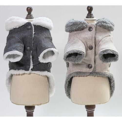 Winter Warm Dog Coat Clothes Pet Jacket Puppy Chihuahua Clothing Hoodies For Small Medium Dogs Puppy Thickening Yorkshire Outfit