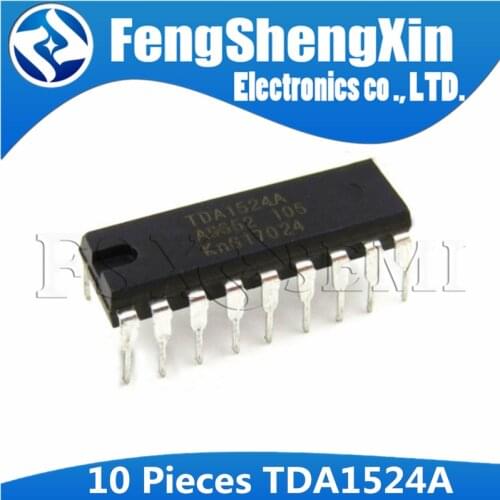 10pcs TDA1524A DIP18 TDA1524 DIP-18 1524A DIP volume control circuit IC