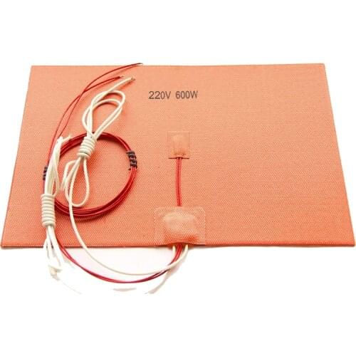 200mm X 300mm,600W w/ NTC 100K Thermistor Silicone Heater 3D Printer Heatbed, First Grade Quality Guaranteed