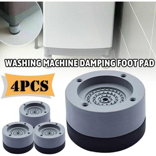 4pcs Anti Vibration Feet Pads Washing Machine Non Slip Shockproof Floor Mats Rubber Legs Silent Skid Furniture Foot Base