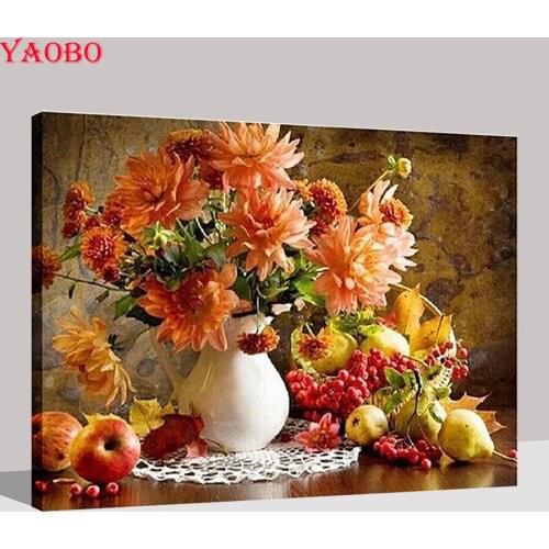 5D Diy diamond painting Flower Full Round Diamond Mosaic sale Rhinestone Embroidery cross stitch Hobby Crafts Wall Art Pictures