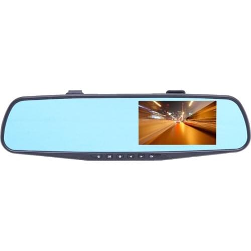 Dual Lens Car DVR Rear View Mirror Dash Cam Video Camera Night Vision Dash-Recorder HD 1080P 4.3 inch Auto Accessories
