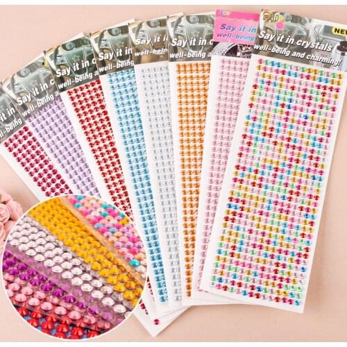 Photo Album Props Colorful 504 Pcs Acrylic Diamond Stickers for Kids Decor DIY Black Cards Scrapbook Photo Album Props Album