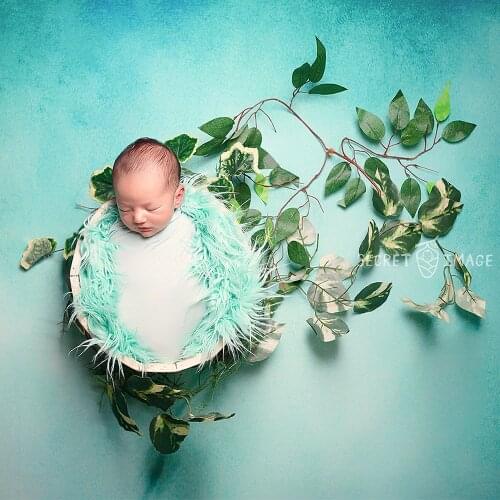 150x100cm Long Faux Fur Soft Newborn Baby Blanket backdrop Infant Basket stuffing for Newborn Photography Props