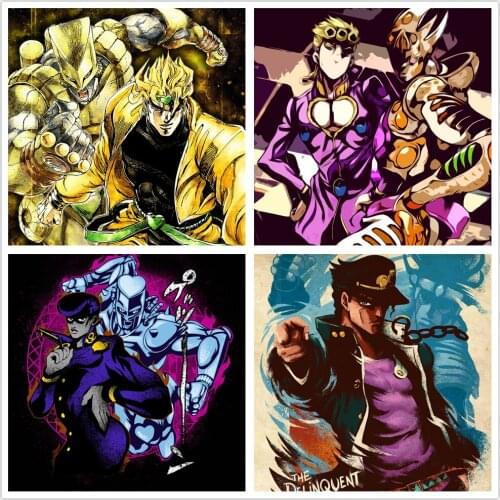 Canvas Poster HD Printed Painting JoJos Bizarre Adventure Japan Anime Pictures Modular For Living Room Home Decoration Wall Art