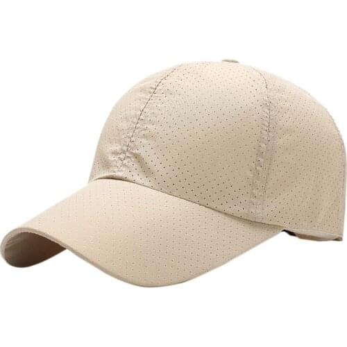 Outdoor Sports Hat Men Women Summer Thin Mesh Portable Quick Dry Breathable Sunshade Cap