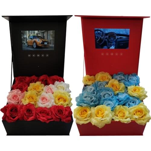 Hardcover Box Video Brochure 7inch 2GB Memory Universal Greeting Card HD Watching Booklet Player for Advertising Business