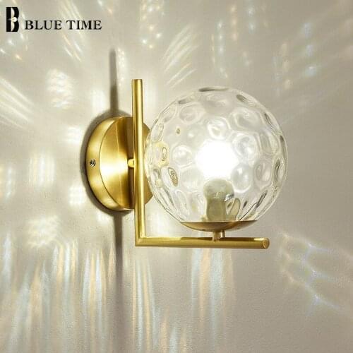 Small Led Wall Light Modern Home Lustre Indoor Decoration Wall Lamp For Living Room Bedroom Bedside Dining Room Light Gold Frame