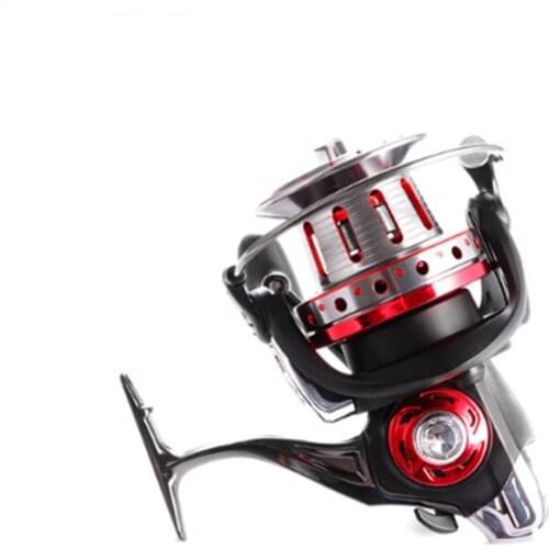 Metal rotating fishing reel 13BB large bait long shot rod fishing reel shallow line cup oblique mouth metal fishing reel new