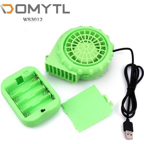 6v Inflatable Clothes Model Built-In Battery Box Fan Walking Mannequin Halloween Cooling Mini Usb Blower Tools