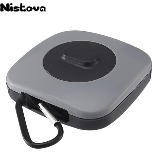 New Pure Color Nylon Handbag Rotary Folding Shopping Bag Male and Female Portable Portable Environmental Protection Bag