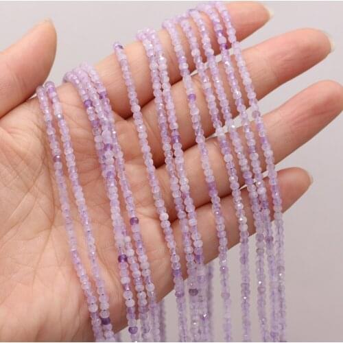 New Style Natural Stone Bead Section lavender Stone Small Beads For DIY Jewelry Making Necklace Bracelet Earrings Accessory