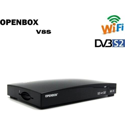 Original Openbox V8S DVB-S2 Digital Satellite Receiver S-V8 WEBTV Biss Key 2x USB Slot USB Wifi 3G