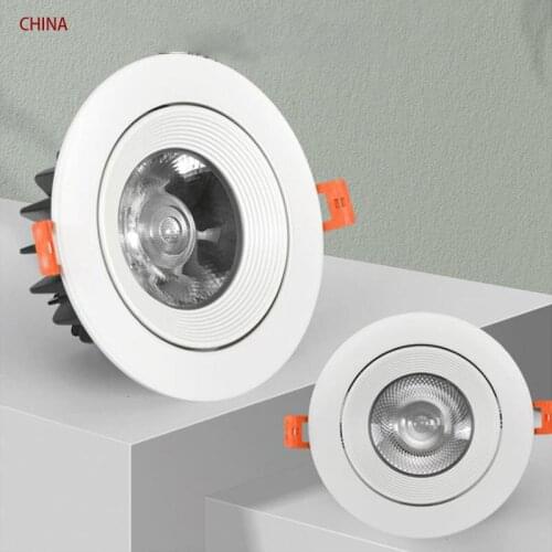 2021 LED COB Downlight Dimmable 110V 220V 15W 20W 24W 30W Spot Light 4000K Ceiling Lamp For Indoor Lighting - Warm White