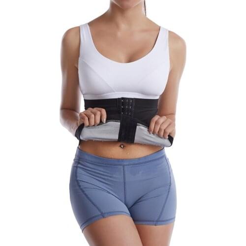 Sweat-bursting waistband black adjustable heat capture widely used sweat-absorbent buckle waist trimmer abdominal exercise belt
