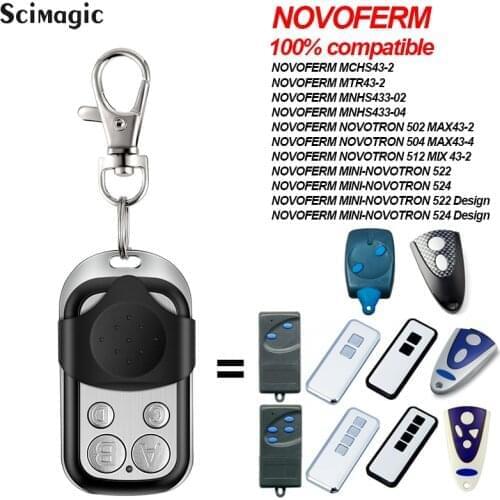 Novoferm Novotron 512 MINI Compatible Remote Control 433.92MHz Garage Door Gate Key Fob