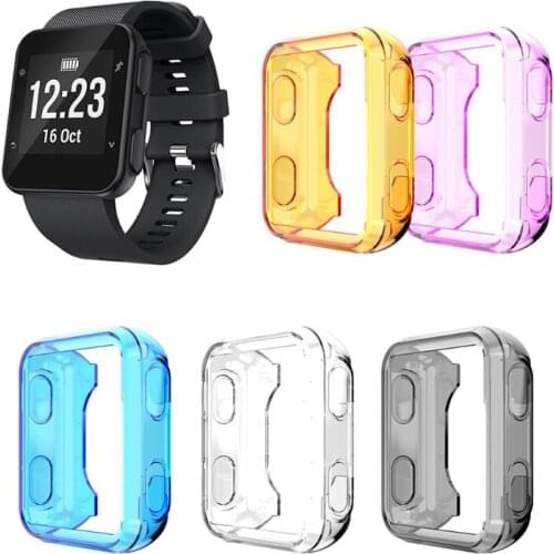 Compatible with Garmin-Forerunner35/30 Watch Protective TPU-Cover Lightweight Shockproof Shell Durable Flexible Case 95AF