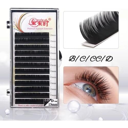 NEWCOME 3D Korean Silk Volume Eye Lash 100% Handmade Natural Curl B C D Individual Eyelash Extension Synthetic Eye Lashes Makeup