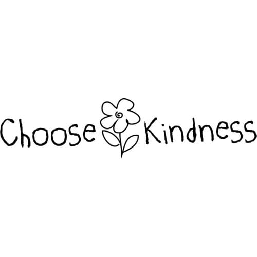 Choose Kindness Decal Window Bumper Sticker Peace Kind Kid Drawing Flower Love