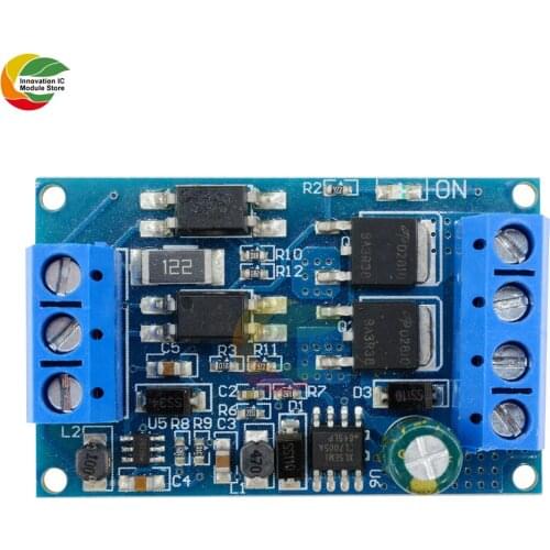 Ziqqucu DC 4V -60V High-Power MOS FET Trigger Drive Switch Module Board PWM Adjustable Controller Dual-MOS Module