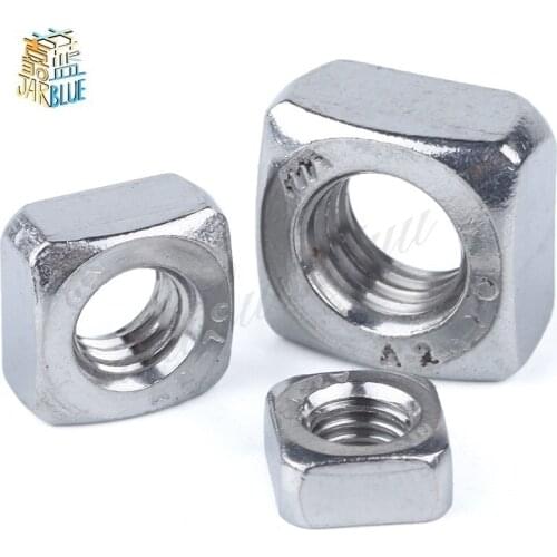 5/10/50Pcs DIN557 GB39 M3 M4 M5 M6 M8 M10 M12 304 Stainless Steel Square Nut (NOT Cheap Galvanization)