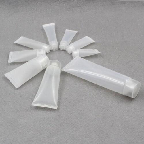 500Pcs 5ml 10ml 15ml 20ml 30ml 50ml 100ml Screw Cap Bottle Soft Tube Empty Frosted Plastic Facial Cleanser Hand Cream Lotion