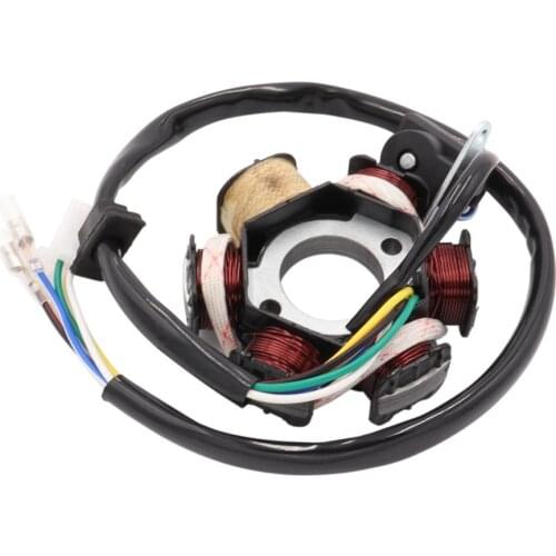 6 Pole Coil Magneto Stator for GY6 125cc 150cc Scooter Moped ATV Buggy