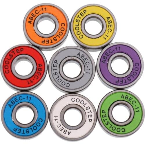 8 pcs Skateboard Scooter Roller Skates Ball Bearings ABEC-11 Mixed Color Skate Board & Accessories