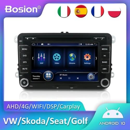 Bosion 8" 8 core Android 9.0 Car Radio Audio GPS Navigation For Volkswagen Passat Polo Golf 5 6 Head unit Tape Recorder Player