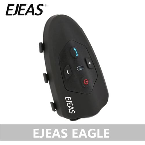 2018 EJEAS Eagle 2 People Bluetooth Motorcycle Helmet Intercom 200hrs Standby Fast Pairing Headset casco moto Helmet earphones