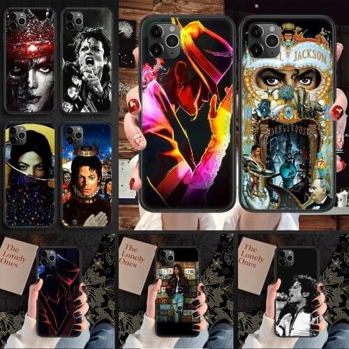 Michael Jacksons Phone Case Cover Hull For iphone 5 5s se 2 6 6s 7 8 12 mini plus X XS XR 11 PRO MAX black fashion cover tpu