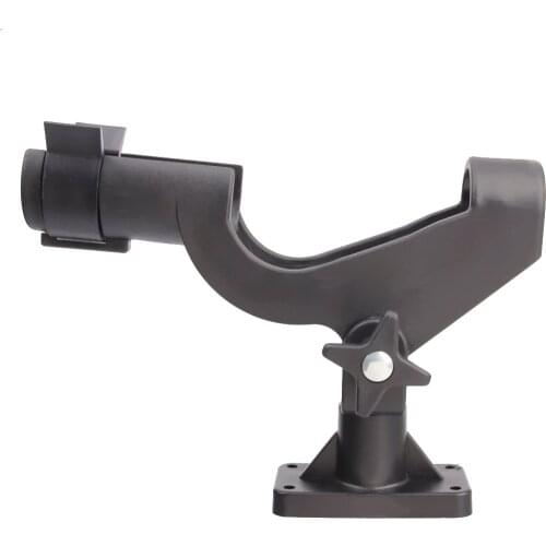 360 Degrees Adjustable ABS Plastic Fishing Rod Rest Holder for Boat Kayak Yacht Rail Fishing Accessories