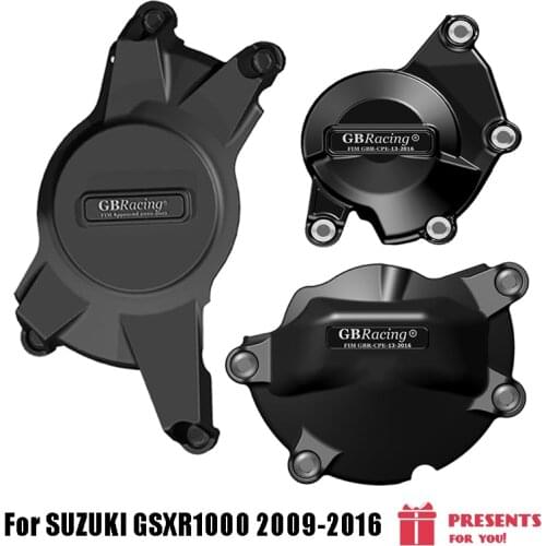 For SUZUKI GSXR1000 GSXR 1000 2009-2016 K9 Motorcycles Engine Cover Protector Set Case for GB Racing Case
