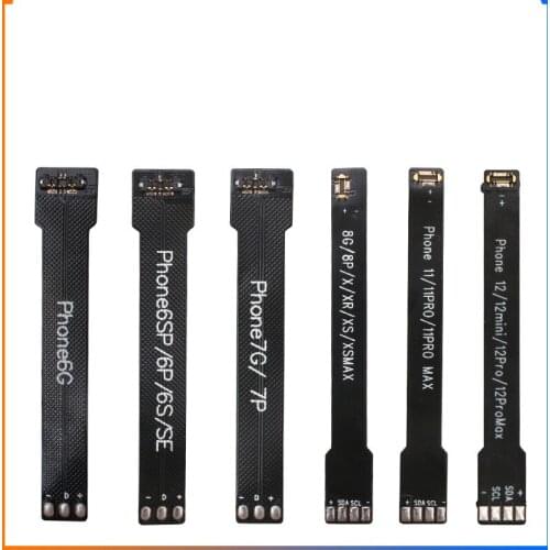 Flex For iPhone 6-11 Pro 12 mini 12 Pro max Motherboard Clip Battery Repair Male Buckle DC Power Supply Test Cable Connector