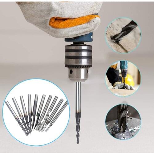 KKmoon 10pcs 3.175 Micro-diameter Cutters Micro Milling Cutter Small Diameter Milling Cutting Drill Forming Cutter