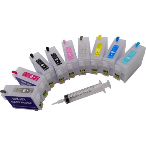 P600 Refillable Ink Cartridge With ARC Chip For Epson P600 T7601-T7609 For Epson Surecolor SC-P600 Printer