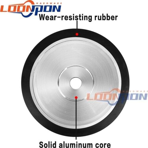 300x150x25.4mmFlat Rubber Contact Wheel Belt Grinder Parts Grinding Belt Set