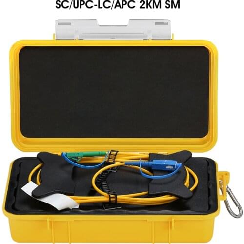 SC/UPC-LC/APC OTDR Zone Eliminator,Fiber Rings ,Fiber Optic OTDR Launch Cable Box 2Km SM 1310/1550nm