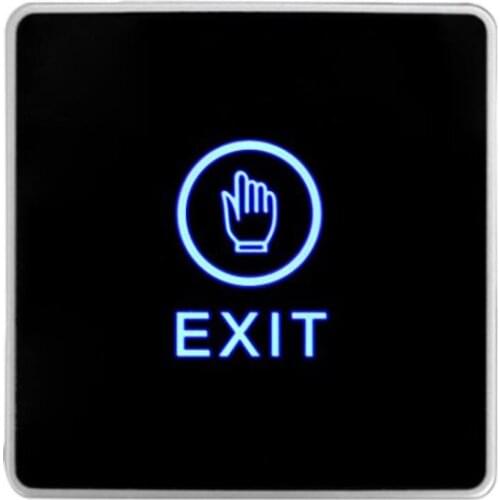 NO/NC/COM Output Back Light Touch Exit Button Panel For Home Control Protection Security System For LED Access Indic With
