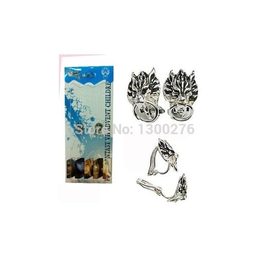 FREE SHIPPING 5PCS/LOT HOT Cartoon play game cosplay earrings Final Fantasy Cloudy Wolf Clip Earrings set