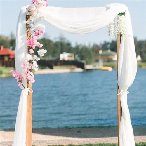 Wedding Drapery Eco-friendly Delicate Texture Net Yarn Wedding Backdrop Curtain Drape Supplies Wedding Ceremony Backdrop Drape