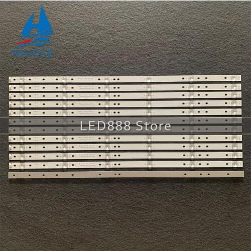 100% New 12pcs/Kit LED strips for HISENSE 65 TV 65H6E 65H6D H65A6100 HSSO-656100795EU JL.D65061330-003FS-M_V02 1187709